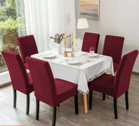 Set 6 Huse Scaun din Bumbac Embosat VISINIU| HFV01