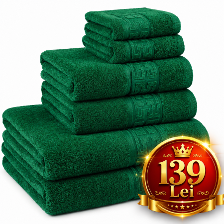Prosoape Bumbac - set-prosoape-verde