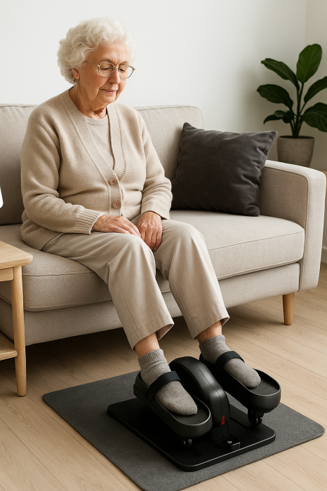 Mini Bicicleta Eliptica Terra12, 2 moduri de functionare, Electrica si Mecanica, 12 viteze fata/spate, calcul al distantei, caloriilor si timpului [4]