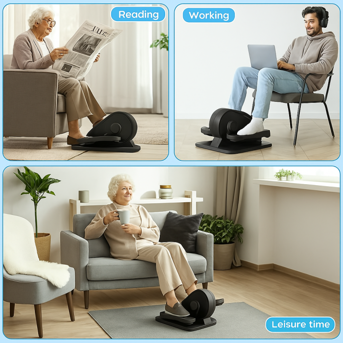 Mini Bicicleta Eliptica Terra12, 2 moduri de functionare, Electrica si Mecanica, 12 viteze fata/spate, calcul al distantei, caloriilor si timpului [3]