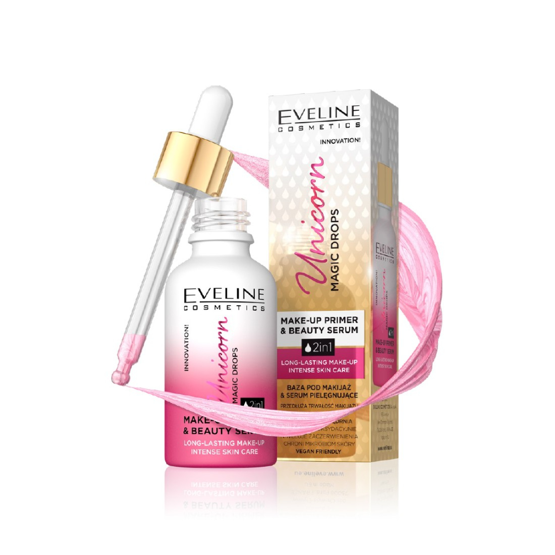 Baza de machiaj serum Eveline Unicorn 2 in 1 30 ml [2]