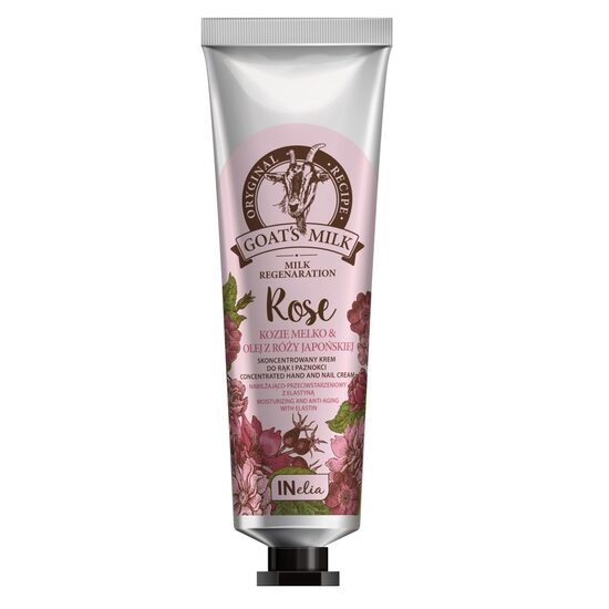 Crema pentru maini si unghii concentrata, cu lapte de capra si ulei de trandafir japonez INelia Revers 100 ml [1]