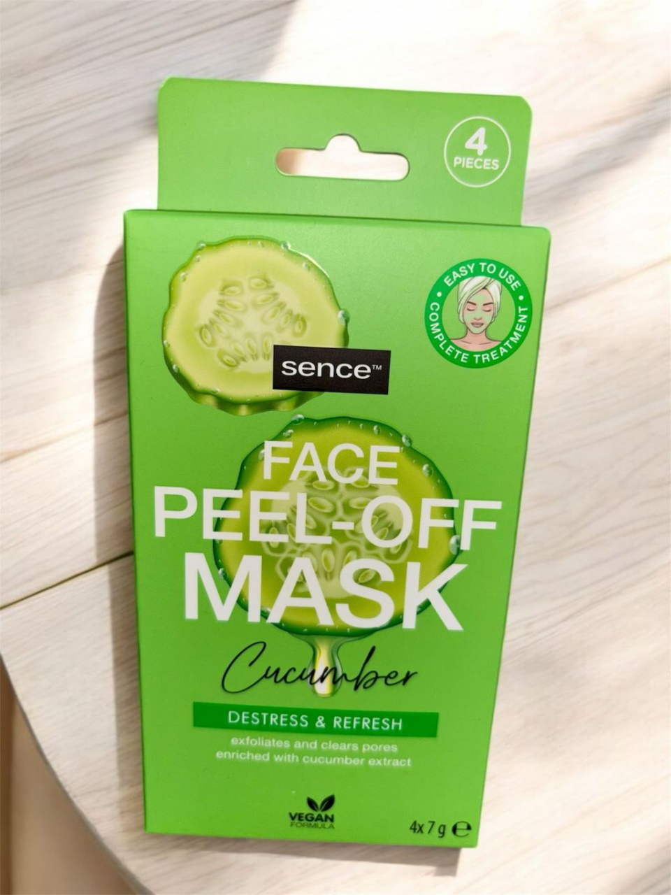 Sence Beauty Masca de fata 4x7 g Peel-Off Cucumber Destress&Refresh [1]