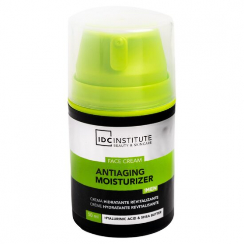 Barbati - Cremă de față Antiaging & Hidratanta pentru bărbați cu Vitamina E și Centella Asiatica IDC Institute, 50 ml