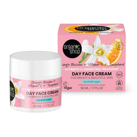 Serum fata - Cremă de zi iluminatoare, Organic Shop