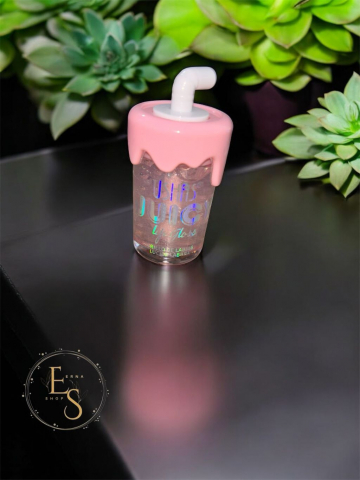 Rujuri si Luciu de buze - Luciu de Buze USHAS Juicy, 5.3g – Hidratare & Strălucire, Ambalaj în Formă de Pahar cu Pai