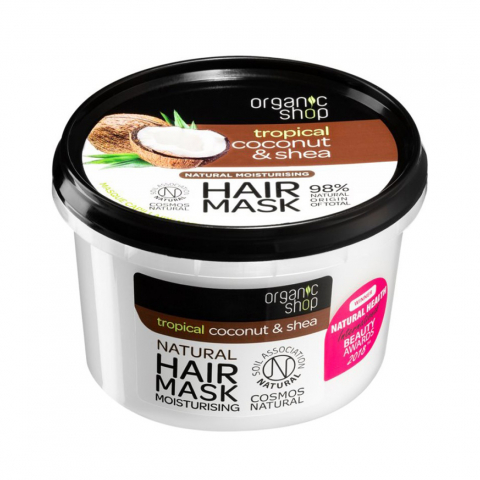 Masca pentru par - Masca de par Organic Shop Coconut&Shea 250 ml