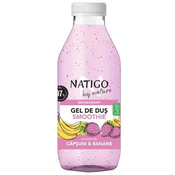 Gel de Dus    - Natigo Smoothie Capsuni&Banane, 400ml