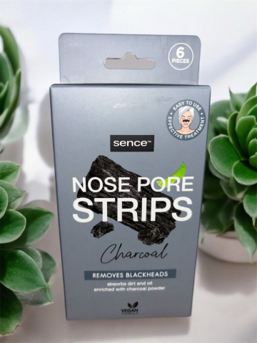 Ingrijirea fetei - Sence Beauty Benzi pentru indepartarea punctelor negre de pe nas 6 buc