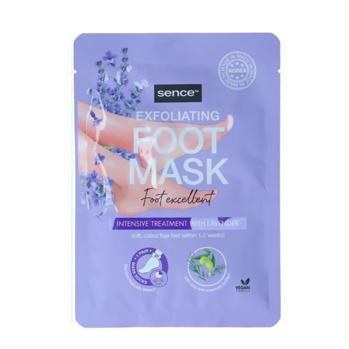 Ingrijirea fetei - Sence Beauty Masca hidratanta pentru picioare 40 g Exfoliating intensive