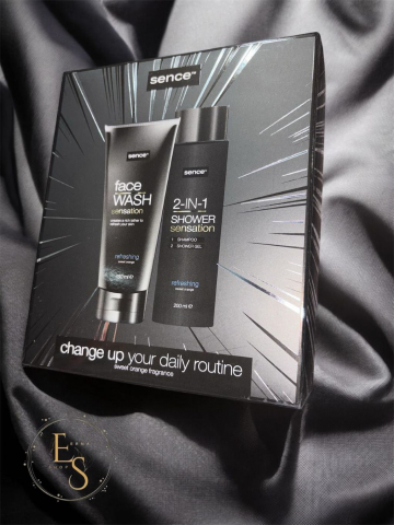 Seturi Cadou - Sence Collection Caseta barbati:Sampon&Gel de dus+Gel curatat fata 200+150 ml Refreshing