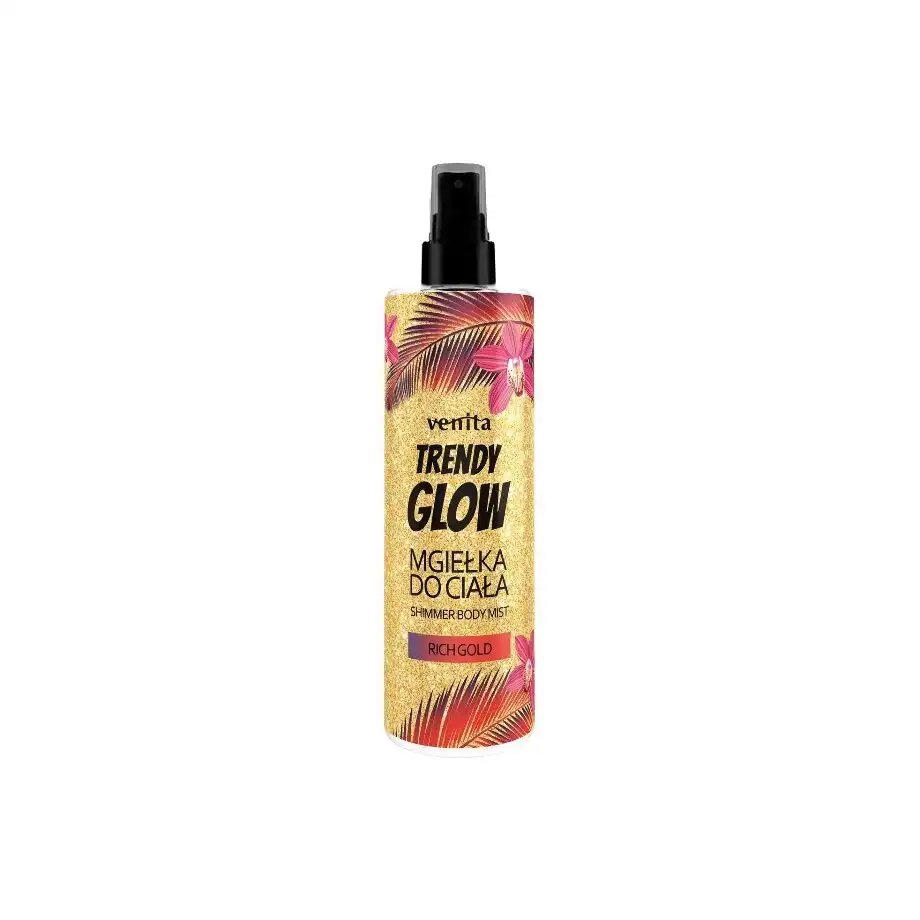 Spray de corp Shimmer - Spray de corp Body Mist Trendy Glow Rich Gold 200ml