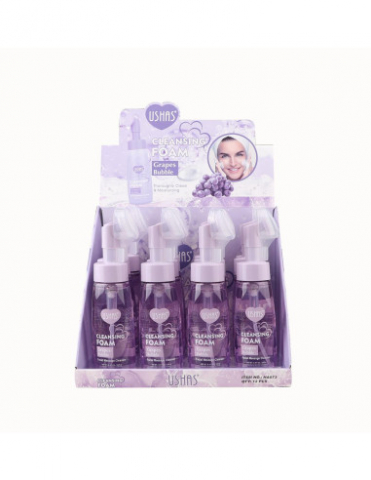 Ingrijirea fetei - Spumă de Curățare USHAS Collagen Bubble cu Extract de Struguri, 240g – Hidratare & Revitalizare