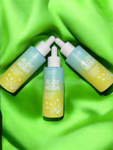 Serum fata - USHAS Intensive Serum Aloe Vera – Ser Intensiv pentru Hidratrea și Regenerarea Pielii, 50g