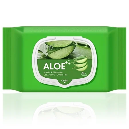 Ingrijirea fetei - USHAS  Șervețele Demachiante cu Aloe Vera pentru Curățare Delicată, 30 Bucăți