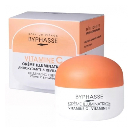 Creme De Fata - Byphasse Crema de Fata Iluminatoare Vitamina C si Vitamina E 50 ml