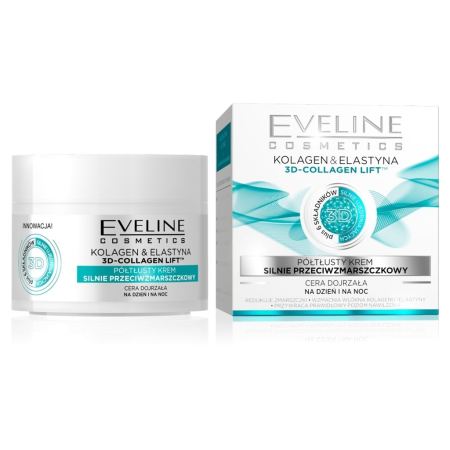 Creme De Fata - Eveline Cosmetics 3D-Collagen Lift – cremă anti-rid colagen și elastină