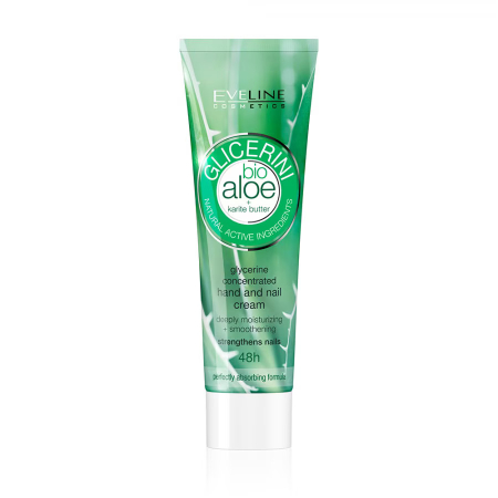 Creme De Maini - Eveline Cosmetics Crema Maini si Unghii Glicerina Aloe Bio 100 ml