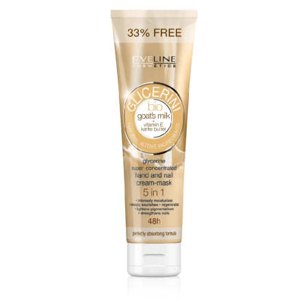 Creme De Maini - Eveline Cosmetics Crema Masca Maini si Unghii Glicerina Lapte de Capra 100 ml