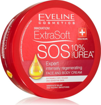 Creme De Fata - Eveline Cosmetics Extra Soft SOS Crema Regeneranta cu 10% Uree 175 ml