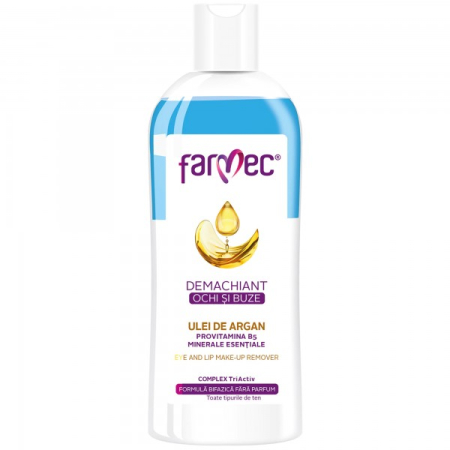 ÎNGRIJIREA TENULUI - Farmec Demachiant Bifazic Ochi si Buze Ulei de Argan 150 ml