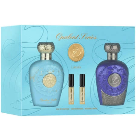 Parfumuri - Lattafa Opulent Series Set Dubai Blue Oud & Oud Elixir Apă de Parfum Unisex 2 x 100 ml