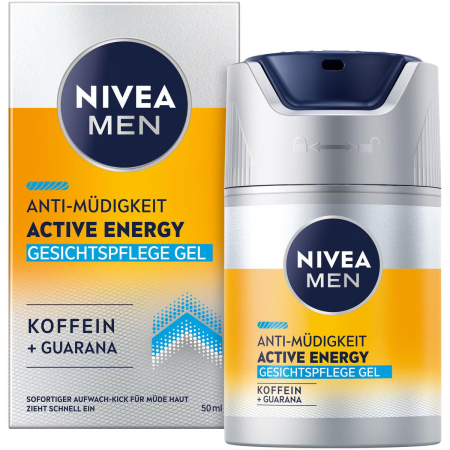 Creme De Fata - NIVEA MEN Active Energy – gel de față energizant anti-oboseală 50 ml