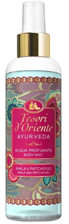 Ingrijire Personala - Tesori d’Oriente Body Mist Ayurveda 200 ml este o brumă parfumată pentru corp, cu note calde de amla și patchouli, inspirată din ritualurile ayurvedice. Fără sclipici, ideală pentru utilizare zilnică.