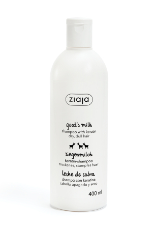 Sampoane - Ziaja Goats Milk Sampon cu keratina par uscat tern 400 ml