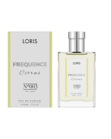 FREQUENCE - Loris E-003 Frequence - Parfum Masculin Lemnos și Picant cu Note de Piper și Citrică 50ML
