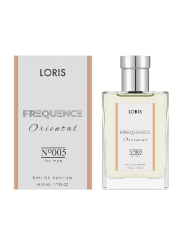 FREQUENCE - Loris E-005 Frequence - Parfum Masculin Sofisticat cu Note de Lavandă, Cafea, Paciuli și Vanilie 50ML