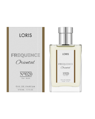 FREQUENCE - Loris E-020 Frequence – Parfum Masculin Seducător cu Note de Anason, Lămâie, Piele și Tutun 50ML