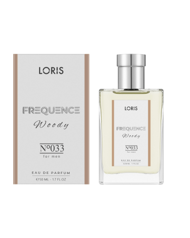 FREQUENCE - Loris E-033 Frequence – Parfum Masculin Lemnos cu Note de Bergamotă, Cedru și Mentă 50ML