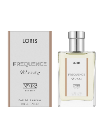 FREQUENCE - Loris E-085 Frequence – Parfum Masculin Lemnos Floral cu Note de Mandarină Siciliană, Violetă și Piele 50ML