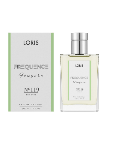 FREQUENCE - Loris E-119 Frequence – Parfum Masculin Oriental cu Note de Iasomie, Scorțișoară și Lemn de Santal 50ML