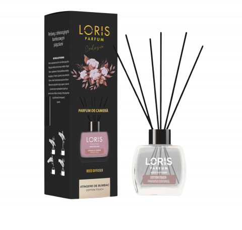 MIROS AMBIENT - Loris Odorizant de Cameră Bumbac – Prospețimea Răcoritoare a Textilelor Curate 120ML