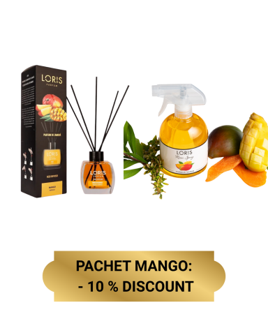 PROMOTII - OFERTA -10 % DISCOUNT: Pachet Mango Pentru Camera Odorizant Bete si Spray Camera