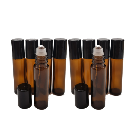 Set 10 recipiente rollon brune 10 ml [1]