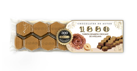 Dulciuri - 1880 TURRON BOMBOANE CU CREMA ALUNE ROCHER 200G