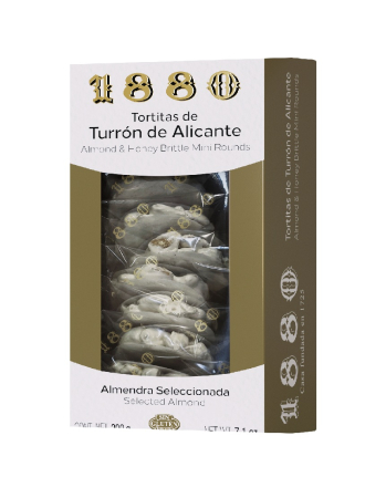 Dulciuri - 1880 TURRON DE ALICANTE PRAJITURI CROCANTE CU MIGDALE 200G
