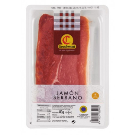 Jamon - CASADEMONT JAMON SERRANO FELII 80G FARA GLUTEN
