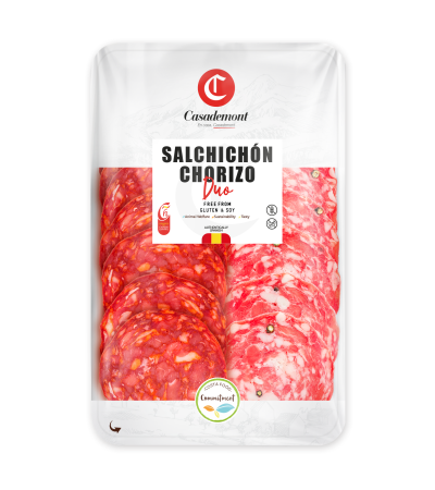 Specialitati Iberice - CASADEMONT SALCHICHON EXTRA CHORIZO 100G DUO