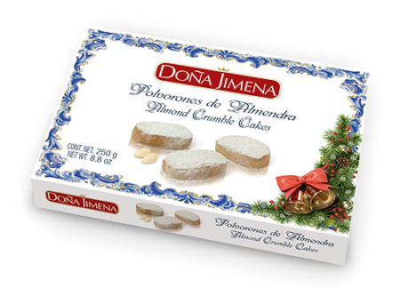 Dulciuri - DONA JIMENA ESTUCHE POLVORON DE ALMENDRA (PRAJITURI CU MIGDALE) 250G