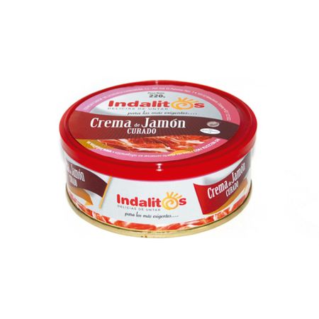 INDALITOS CREMA JAMON(SUNCA) CURADO 250 G CV
