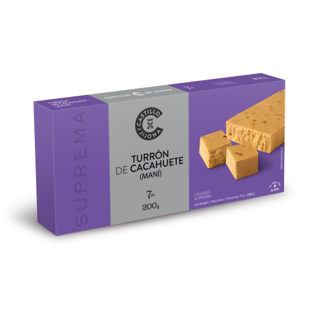 Dulciuri - JIJONA TORTA NUGA MOALE CU ARAHIDE PREMIUM 200G