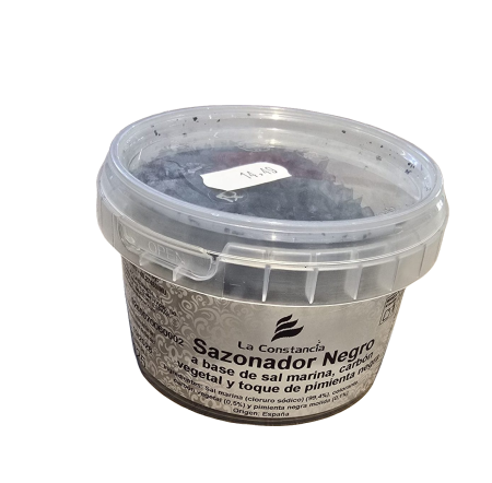 Condimente - LA CONSTANCIA CONDIMENTE NEGRO SARE 125G TARRINA