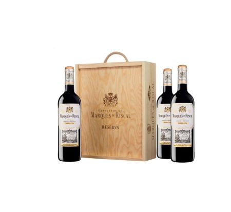 Băuturi - MARQUES RISCAL RESERVA ROSU PACH 3*0.75L