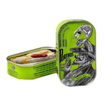 Peste - PORTHOS SARDINE 125 G ULEI PICANT