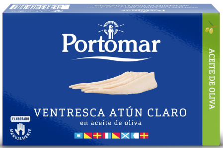 Peste - PORTOMAR BURTA TON ALB 120G IN ULEI DE MASLINE