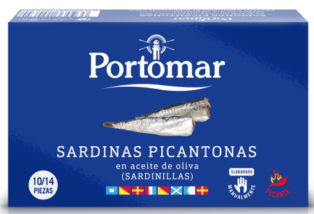 Conserve - PORTOMAR SARDINE 120G IN ULEI DE MASLINE PICANT